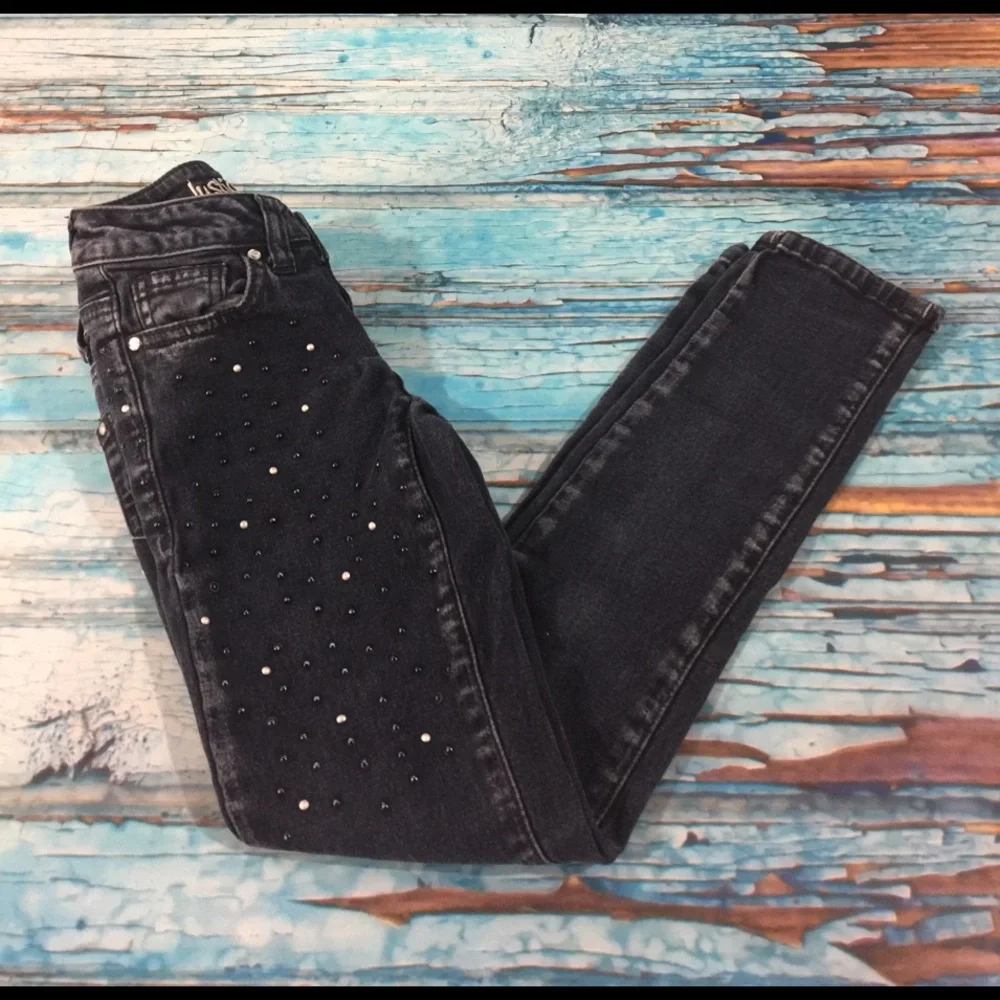 Justice 7S‎ Girls Jeans with Pearls - 4007*